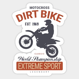 Classic Motocross Extreme Sport Sticker